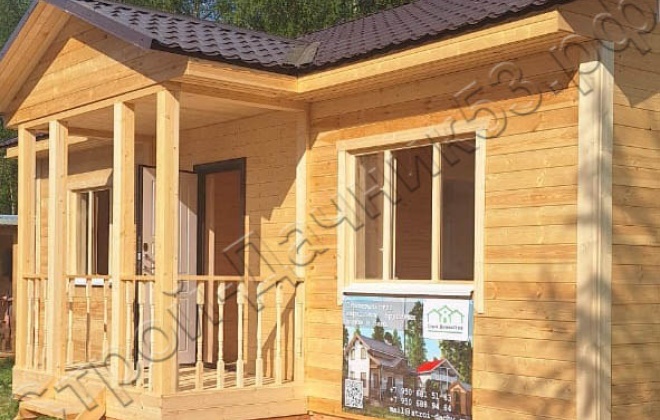 4 Каркасно-щитовой дом Д-3, 9x8.5м, 67.5 М², Ленинградская область, Лодейнопольский район, деревня Новая слобода (4)